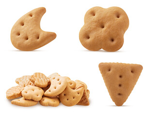 Set tasty crispy crackers