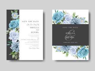 Wedding Cards Template Floral Design