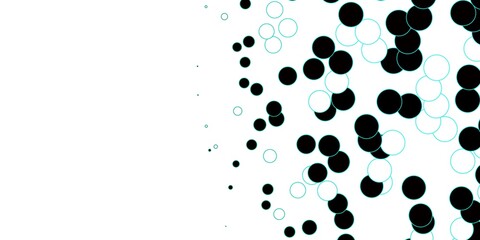 Dark Green vector backdrop with dots.