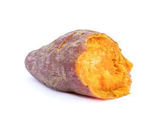Sweet potato isolated on white background