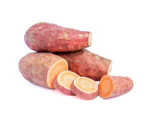 Sweet potato isolated on white background