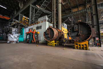 Fototapeta premium The idle converter is in the steel company's factory