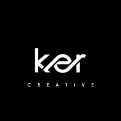 Foto op Canvas KER Letter Initial Logo Design Template Vector Illustration © makrufi
