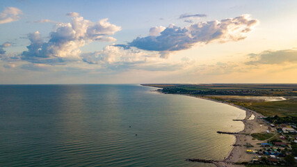 sunset over the sea