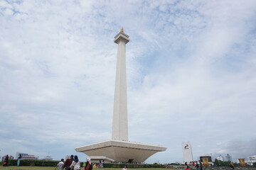 blue sky at jakarta  monument national 