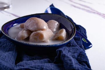 Banana compote is a typical food for breaking the fast