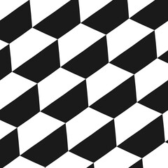 box wall geometric white black pattern