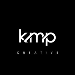 KMP Letter Initial Logo Design Template Vector Illustration - obrazy, fototapety, plakaty