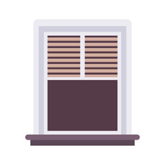 Window vector. window on white background. Glass window.