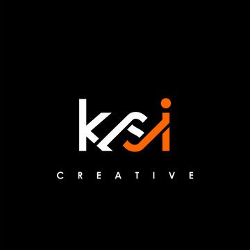 KSI Letter Initial Logo Design Template Vector Illustration
