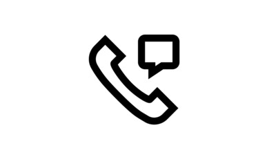 phone vector icon outline style with white background perfect pixel eps8