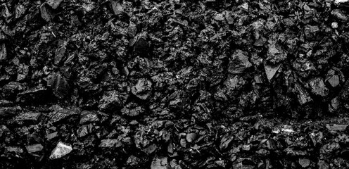Natural black coals for background. Industrial coals. Energy on earth.