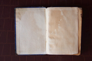 antique paper book blank pages with copy space 