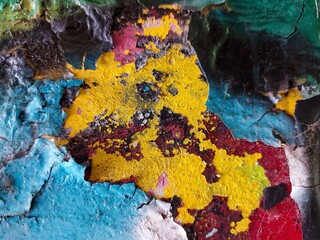 background with peeling paint