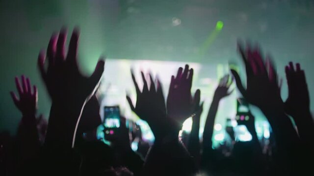 Music concert party hand smartphone rock dj lifestyle