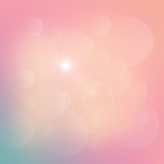 Romantic pink abstract background with defocused lights.