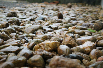 Lot of stones in the beach 