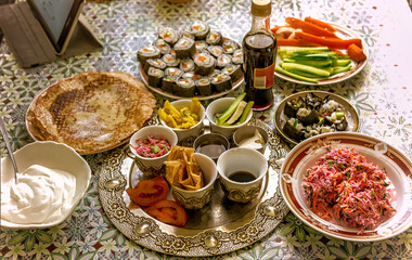 vegetables food on a table