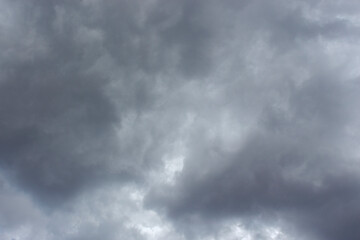 gray clouds ready to rain . Dramatic sky background.