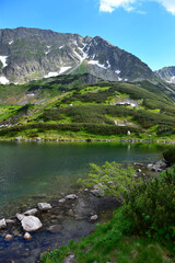The beautiful lake Przedni Staw in the High Tatras, Poland.