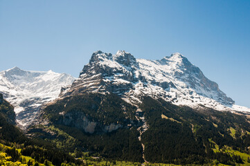 Grindelwald, Eiger, Eigernordwand, Alpen, Berner Oberland, Finsteraarhorn, Fiescherhörner,...