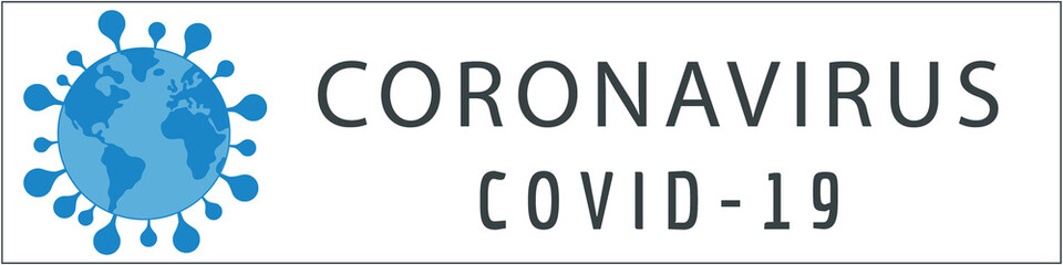 coronavirus illustration with white background