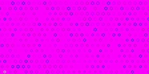 Dark pink vector background with covid-19 symbols.