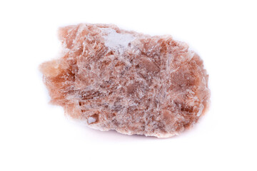 macro mineral-stone in the desert rose on a white background
