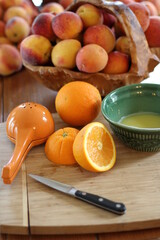 oranges and peaches