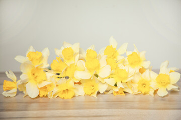 yellow flowers on desk