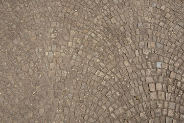 harmonic pattern of nfloor with grey cobble stones