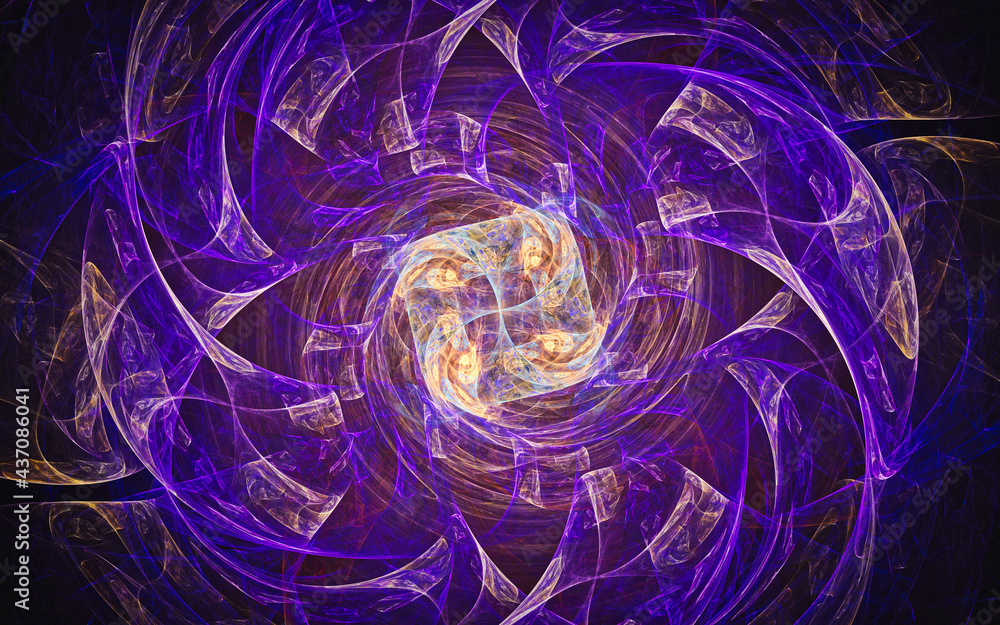 Aufkleber digital illustration abstract image generated fractal background image wallpaper pattern of various 