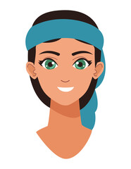 muslim girl with bandana