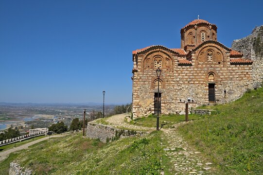 Holy Trinity Church in Berat from the backside