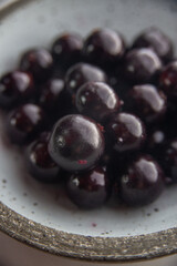 group of fruits served on dish