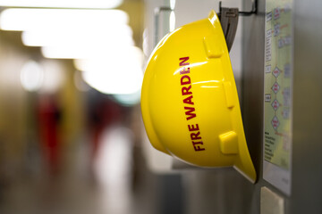 A yellow safety helmet for 