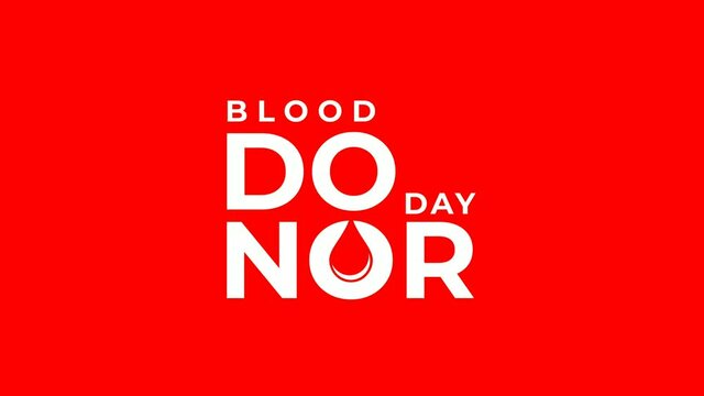 Motion graphic animation for world donor day