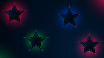  stars background with black color