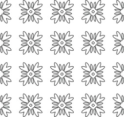 Vector monochrome pattern, Abstract texture for fabric print, card, table cloth, furniture, banner, cover, invitation, decoration, wrapping.