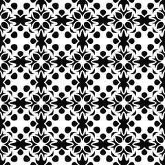 Vector monochrome seamless pattern, Abstract endless texture for fabric print, card, table cloth, furniture, banner, cover, invitation, decoration, wrapping.