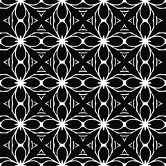 Vector monochrome seamless pattern, Abstract endless texture for fabric print, card, table cloth, furniture, banner, cover, invitation, decoration, wrapping.