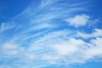 Beautiful blue sky with clouds