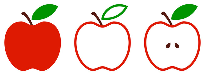 Apple collections icons. Vector