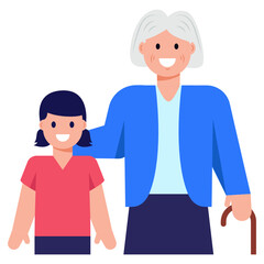 Obraz premium Grandfather Love