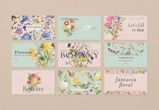 Editable Aesthetic Floral Layout for Blog Banner