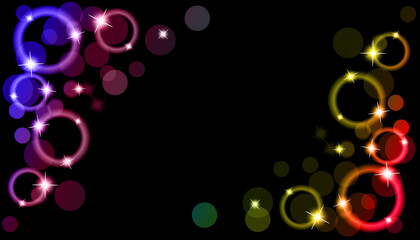 Colorful soap bubbles on a dark background. Vector illustration. Abstract background. Creative. You can use it for various screensavers, covers,business cards, banners, and much more.
