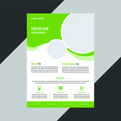 poster flyer brochure cover design layout vector template in A4 size
