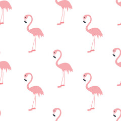 Flamingo seamless pattern.