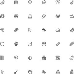 icon vector icon set such as: nobody, clean, yellow, mix, spoon, break, style, soft, beach, fun, cookie, storefront, shiitake, broken, household, scrambled, cold, instant, powder, cep, wheat, protein