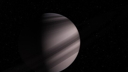 planet in deep space, science fiction wallpaper 3d render